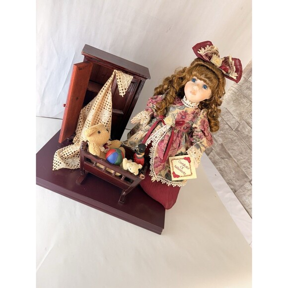 Collector's Choice Other - VTG DanDee Collectors Choice Porcelain Doll dressed Authentic Bear Toys Decor